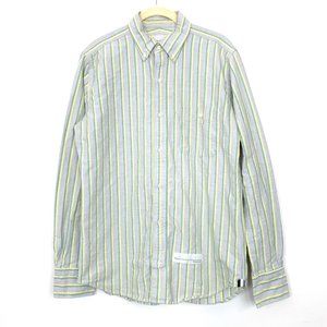 Thom Grey Striped Button Down Shirt